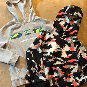 Lot 2 Under armor boys sweatshirt hoodies, YSM EUC